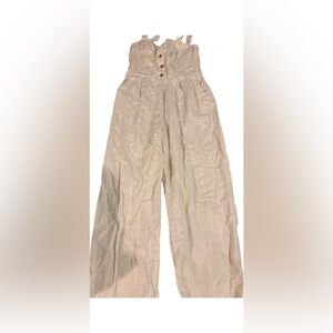 Womens White One Piece Jumpsuit size small